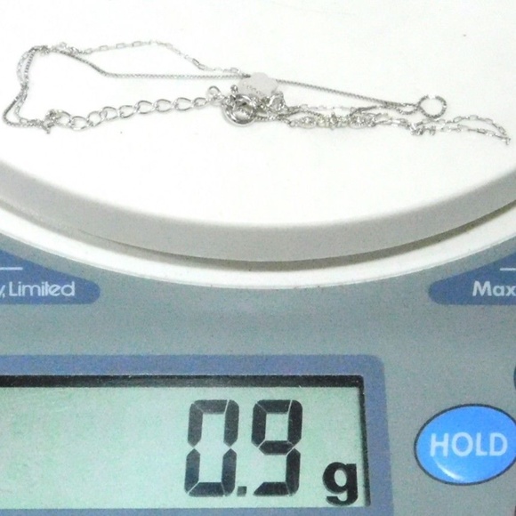 Authentic Natural 0.04ct 5 point Diamond K10 White Gold Bracelet 6.9 inch - Picture 5 of 11